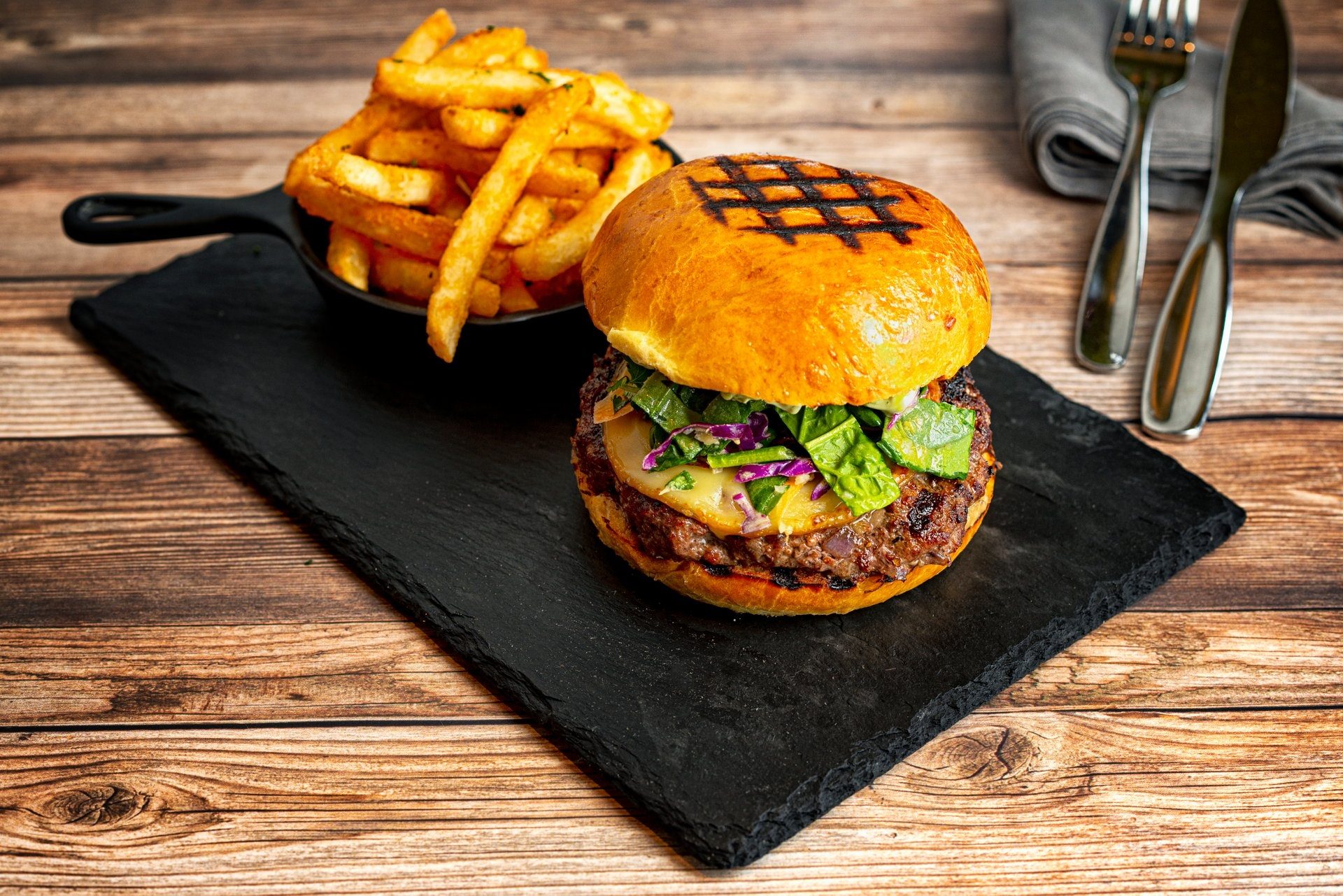 Bison & Beef Burger.