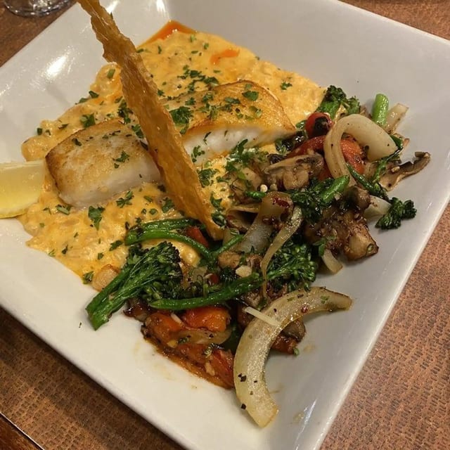 Seared PNW Halibut.