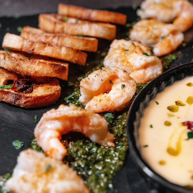 Butterflied Shrimp.