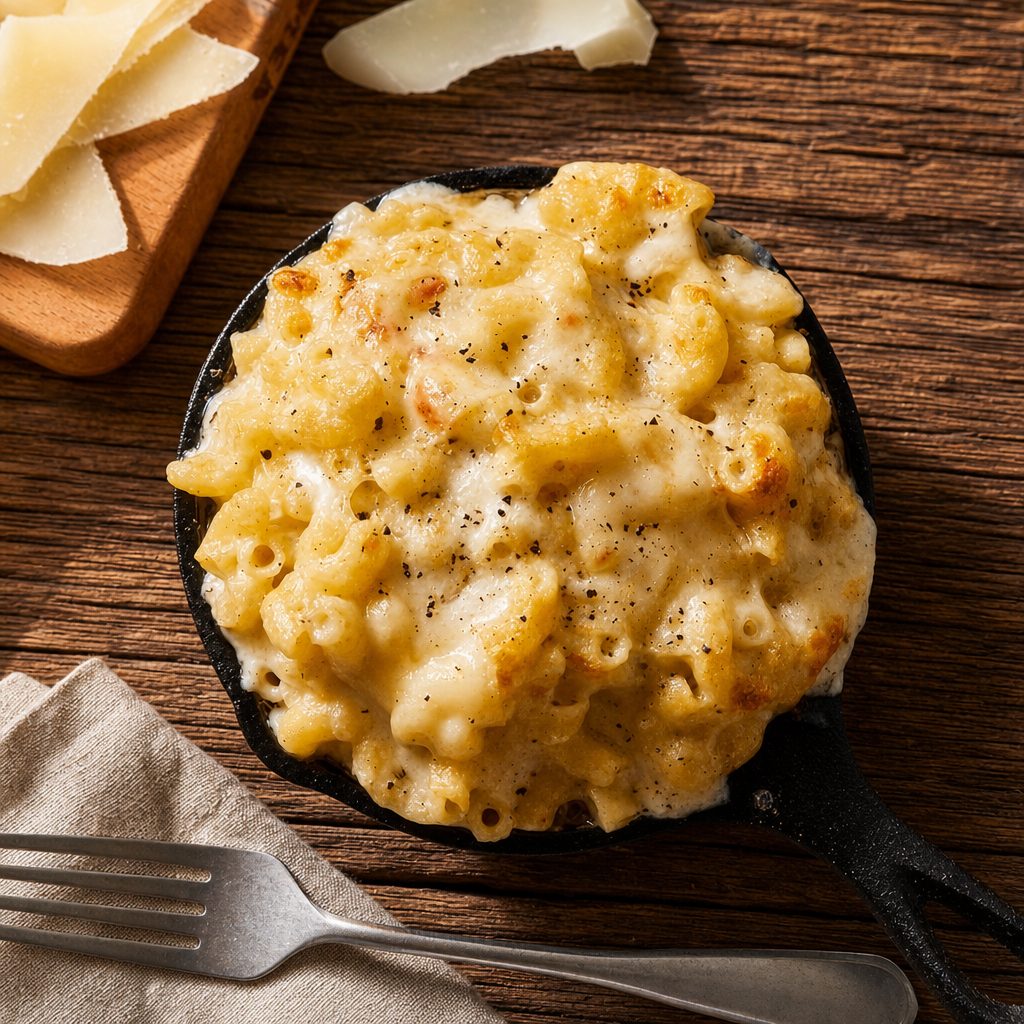 Garlic Parm Mac.